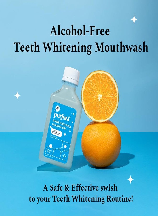 Perfora Teeth Whitening Mouthwash - 200ml X 2 | Alcohol-Free Mouth Wash Liquid With ImerCare® PerlWhite 19 & Hyaluronic Acid | Freshens Breath & Removes Germs | Mouthwash For Oral Care - Pack Of 2 - Image 2